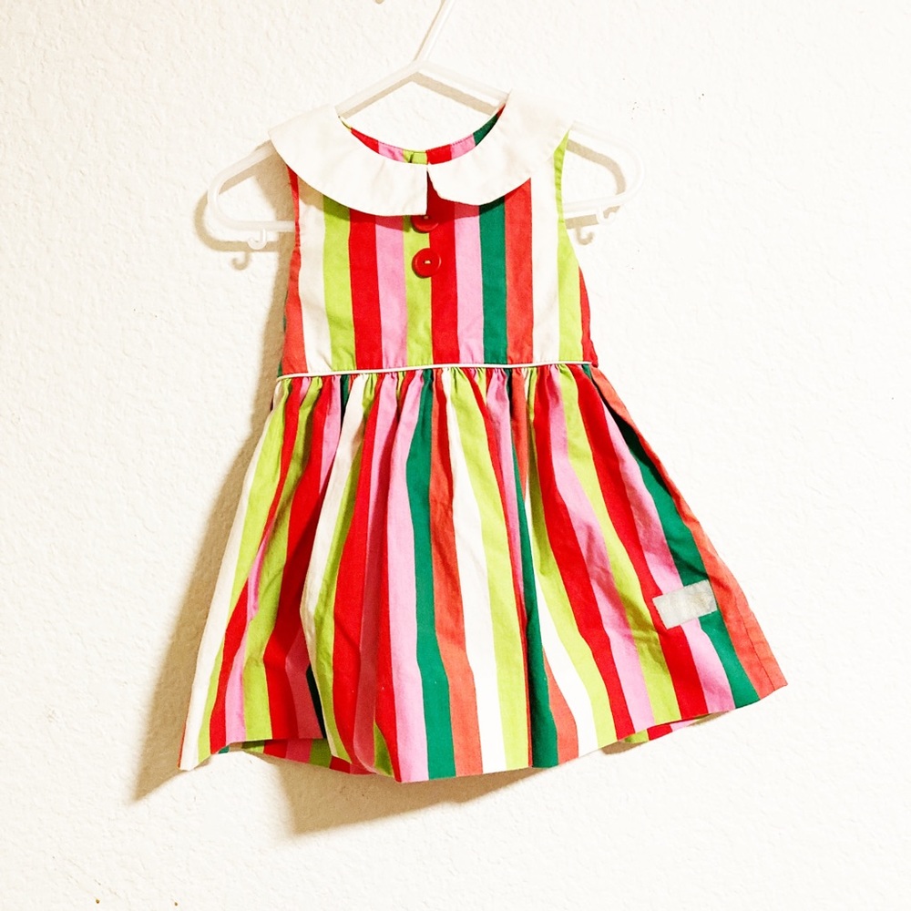 Eleanor Rose Stripped Christmas Dress Xmas Dress